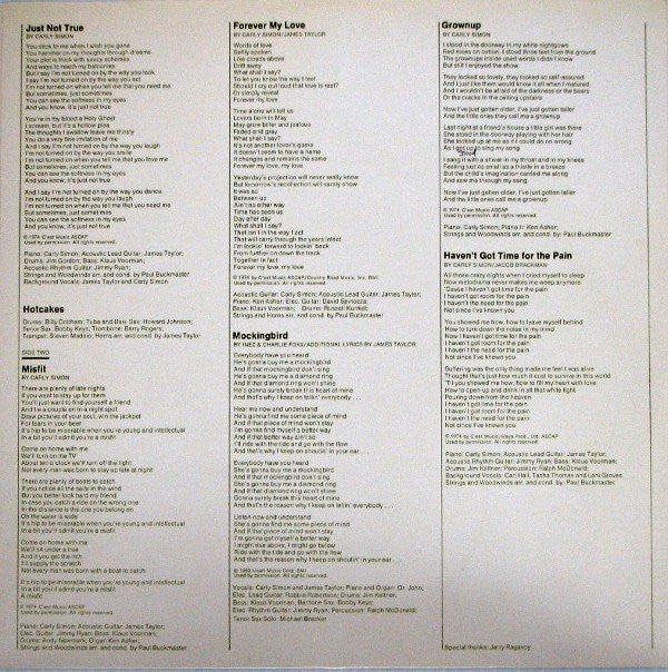 Carly Simon - Hotcakes - LP