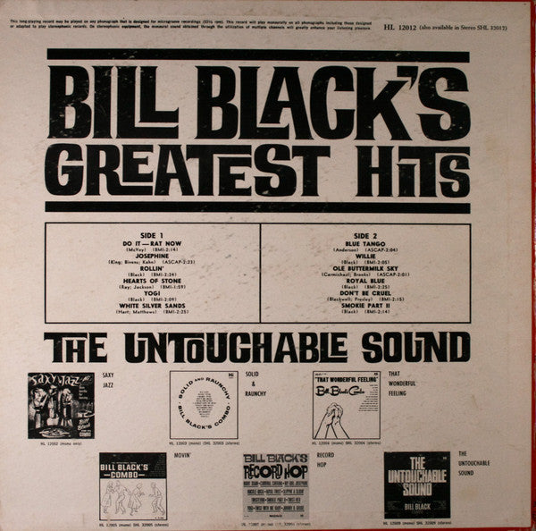 Bill Black's Combo - Bill Black's Greatest Hits