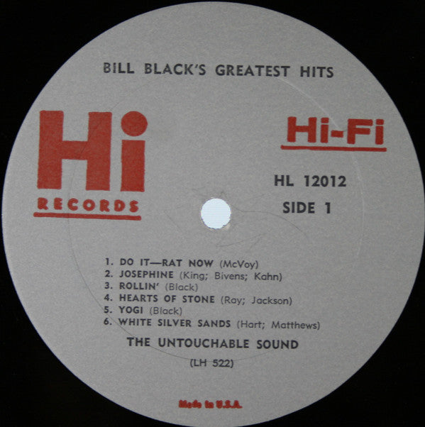 Bill Black's Combo - Bill Black's Greatest Hits - LP