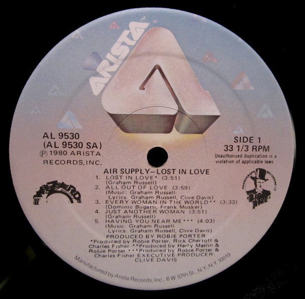 Air Supply - Lost In Love - LP