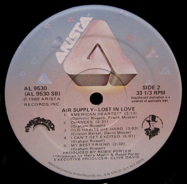 Air Supply - Lost In Love - LP