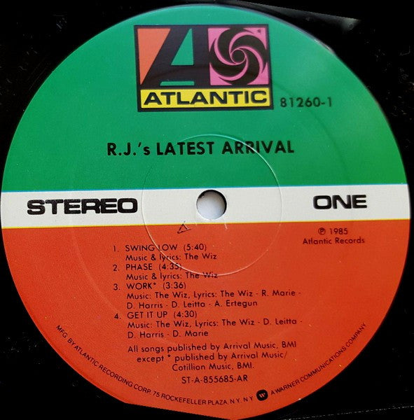 R.J.'s Latest Arrival - R.J.'s Latest Arrival - LP