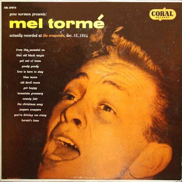 Mel Tormé - Gene Norman Presents Mel Torme At The Crescendo - LP