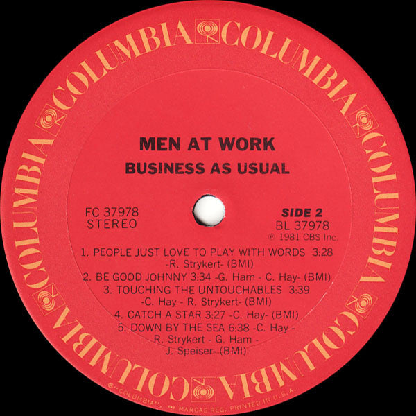 Men At Work - Business As Usual - LP