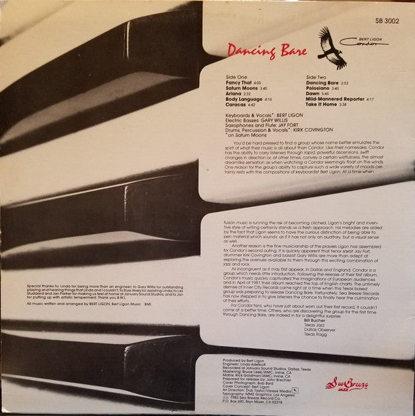 Bert Ligon & Condor  - Dancing Bare - LP