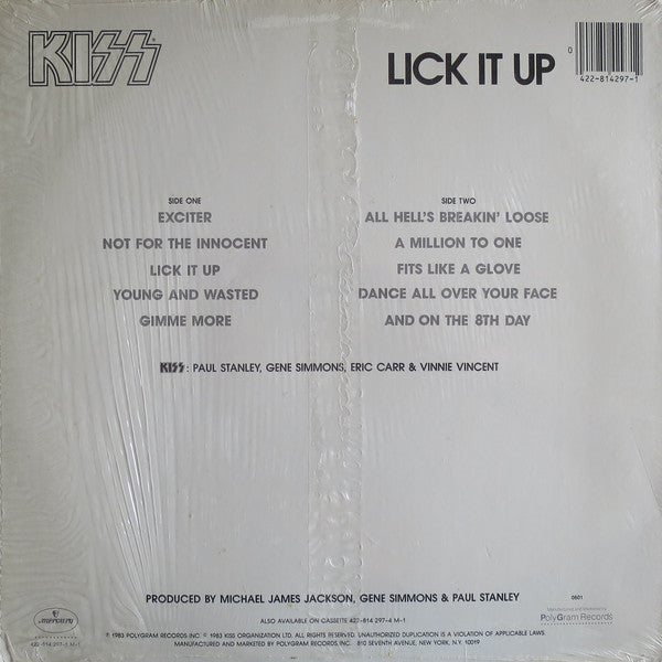 Kiss - Lick It Up - LP