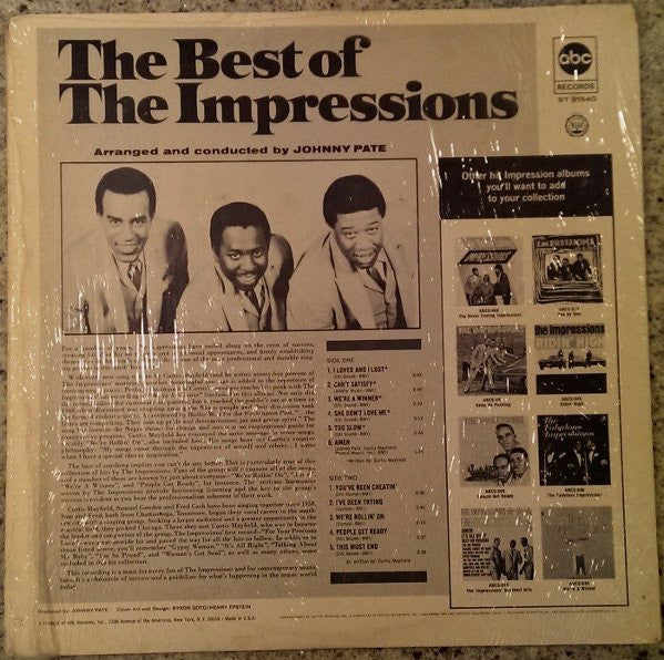 The Impressions - The Best Of The Impressions - LP