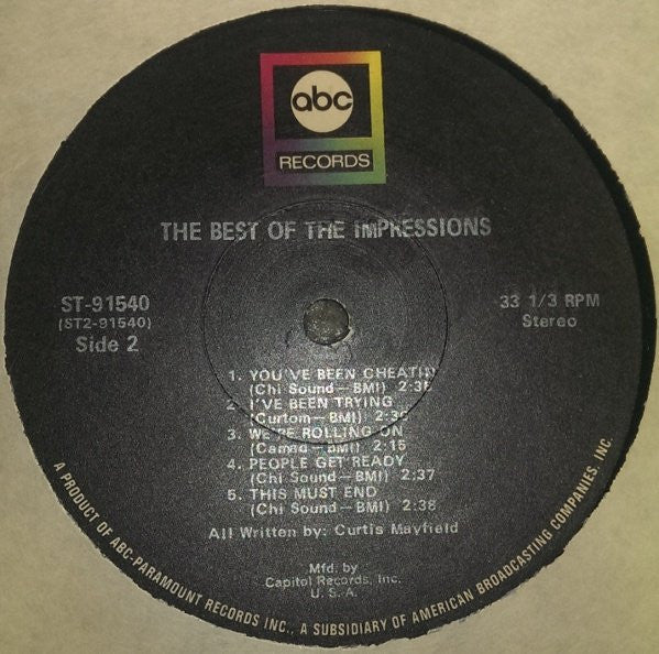 The Impressions - The Best Of The Impressions - LP