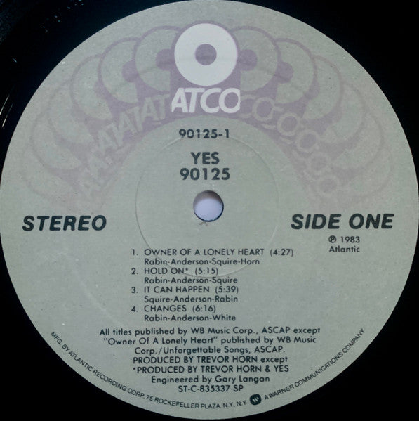 Yes - 90125 - LP
