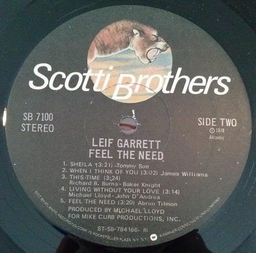 Leif Garrett - Feel The Need - LP