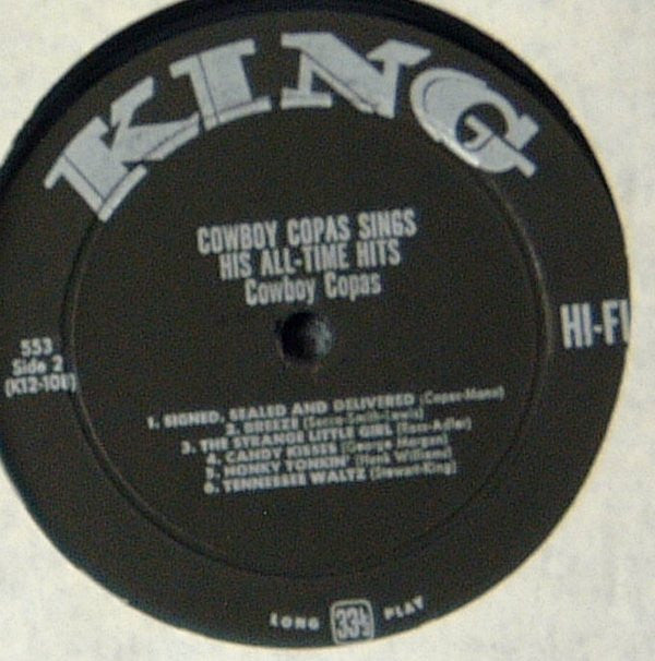 Cowboy Copas - Sings His All-Time Hits - LP