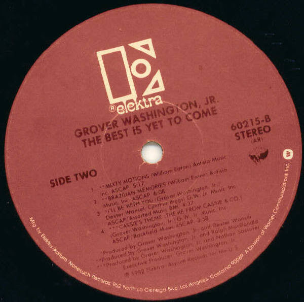 Grover Washington, Jr. - The Best Is Yet To Come - LP