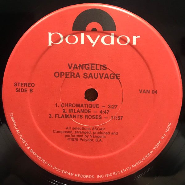 Vangelis - Opera Sauvage - LP
