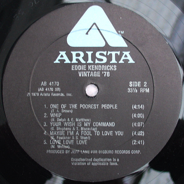 Eddie Kendricks - Vintage '78 - LP