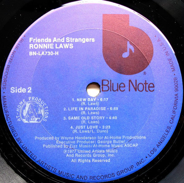 Ronnie Laws - Friends And Strangers - LP