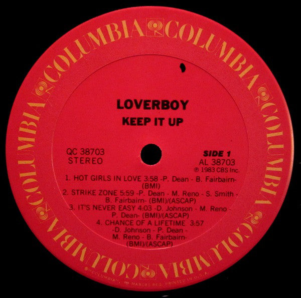 Loverboy - Keep It Up - LP