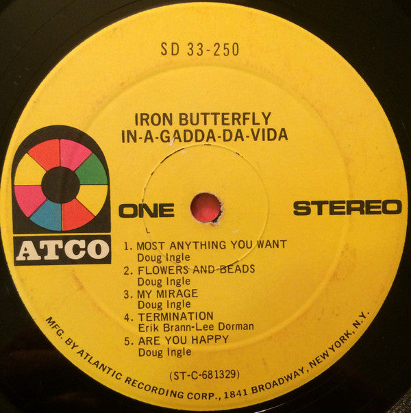 Iron Butterfly - In-A-Gadda-Da-Vida - LP