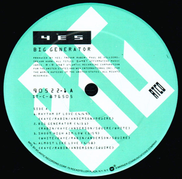 Yes - Big Generator - LP
