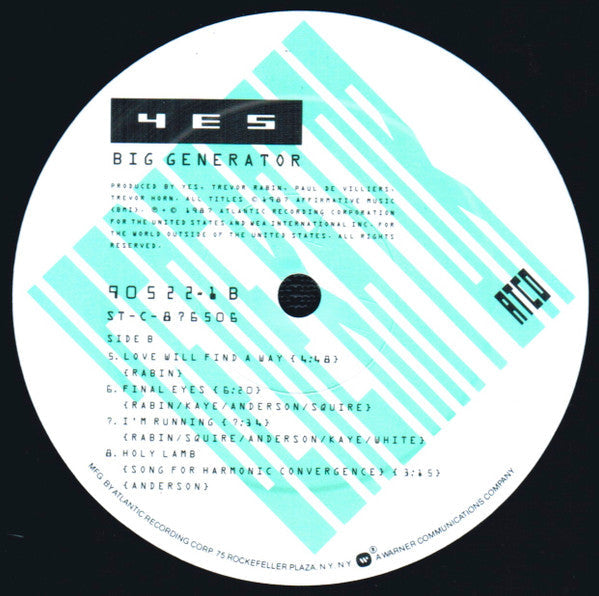 Yes - Big Generator - LP