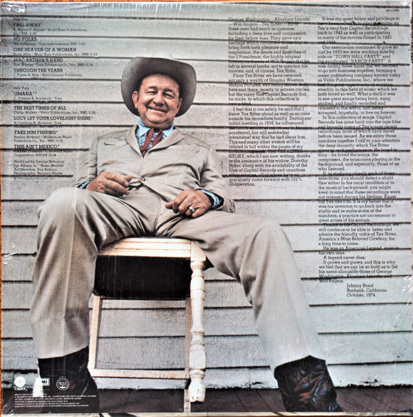 Tex Ritter - Fall Away - LP