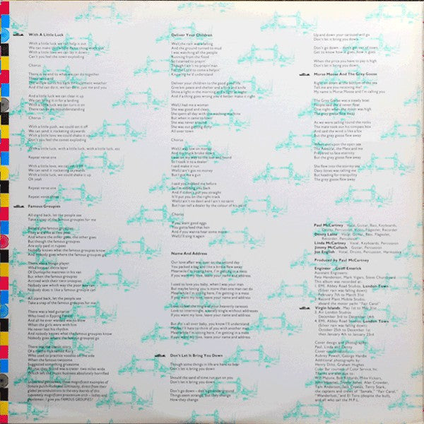 Wings (2) - London Town - LP