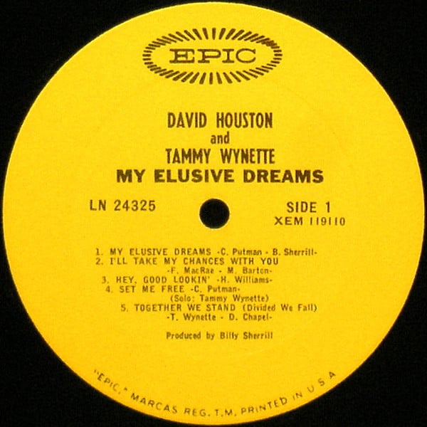 David Houston & Tammy Wynette - My Elusive Dreams - LP