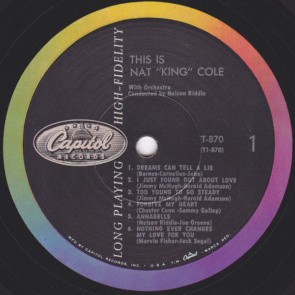 Nat King Cole - This Is Nat "King" Cole - LP