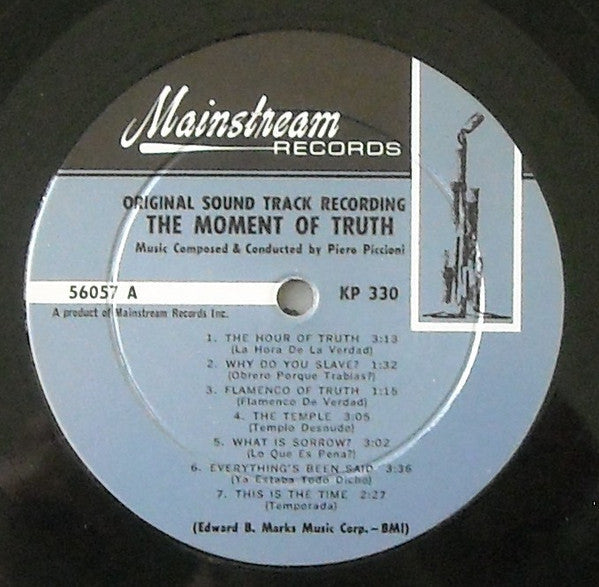 Piero Piccioni - The Moment Of Truth - LP