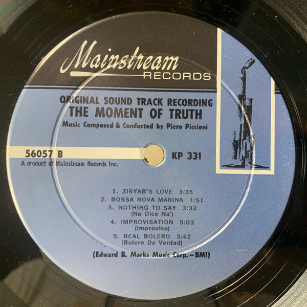 Piero Piccioni - The Moment Of Truth - LP