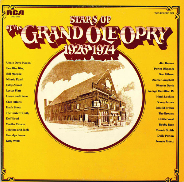 Various - Stars Of The Grand Ole Opry 1926-1974 - LP