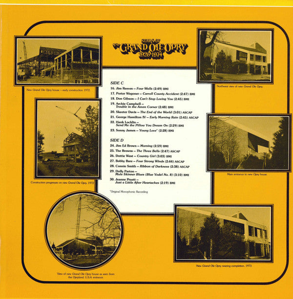 Various - Stars Of The Grand Ole Opry 1926-1974 - LP
