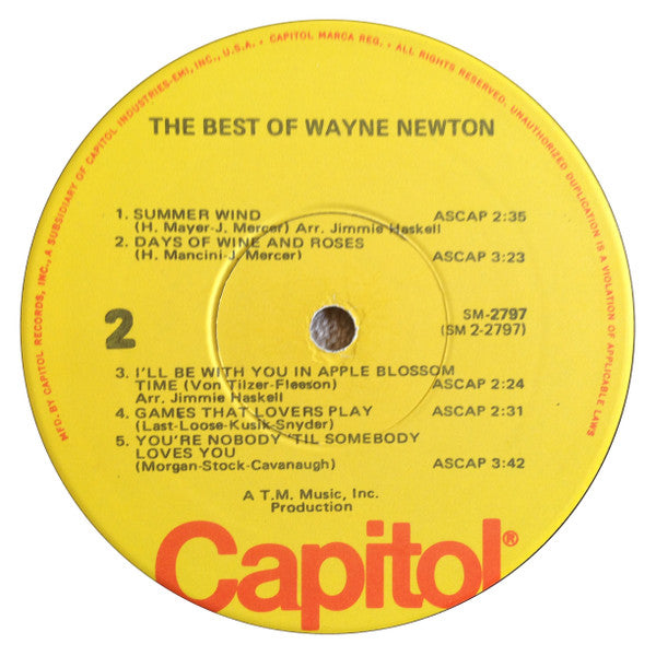Wayne Newton - The Best Of Wayne Newton - LP