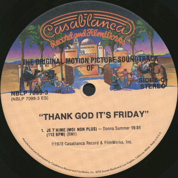 Various - Thank God It's Friday (The Original Motion Picture Soundtrack) - LP
