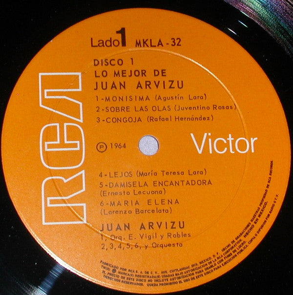 Juan Arvizu - Lo Mejor De Juan Arvizu - LP