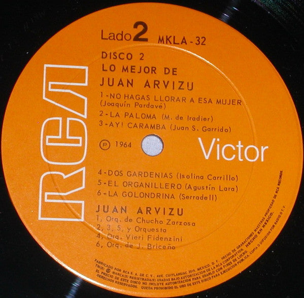 Juan Arvizu - Lo Mejor De Juan Arvizu - LP