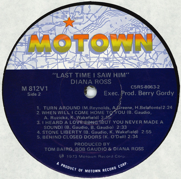 Diana Ross - Last Time I Saw Him - LP