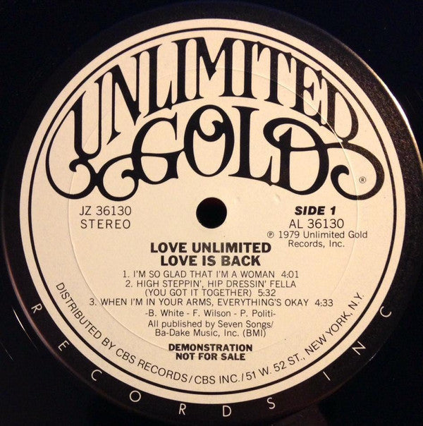 Love Unlimited - Love Is Back - LP