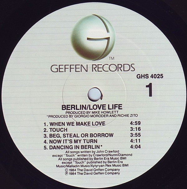 Berlin - Love Life - LP