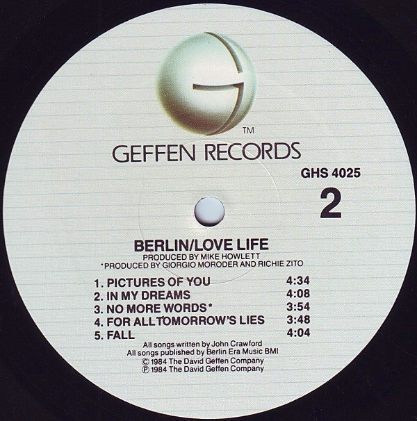 Berlin - Love Life - LP