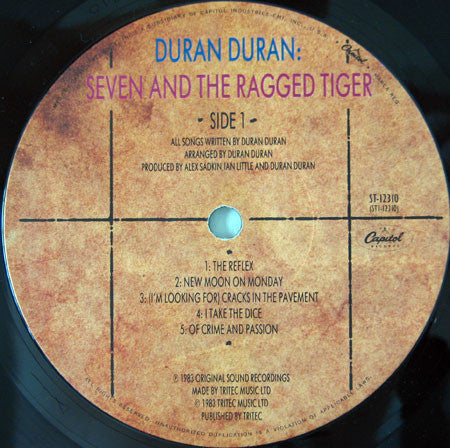 Duran Duran - Seven And The Ragged Tiger - LP