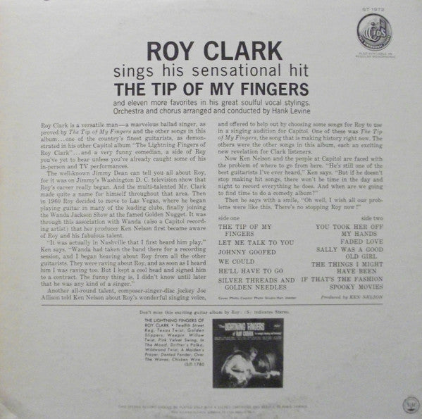 Roy Clark - The Tip Of My Fingers - LP
