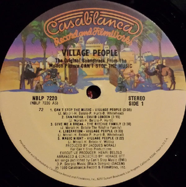Village People - Can't Stop The Music - The Original Soundtrack Album - LP