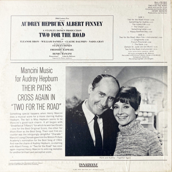 Mancini* - Henry Mancini And His Orchestra - Two For The Road - LP