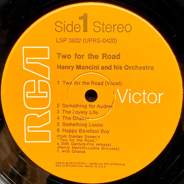 Mancini* - Henry Mancini And His Orchestra - Two For The Road - LP