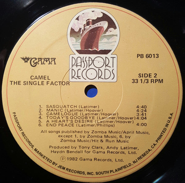 Camel - The Single Factor - LP