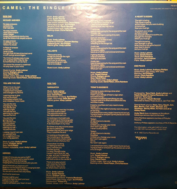 Camel - The Single Factor - LP