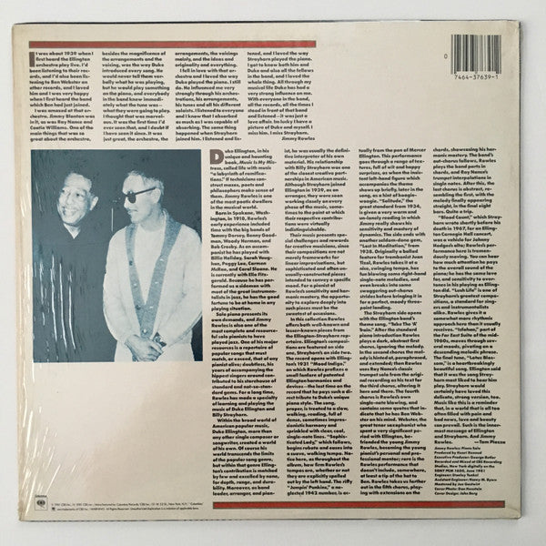 Jimmy Rowles - Plays Duke Ellington And Billy Strayhorn