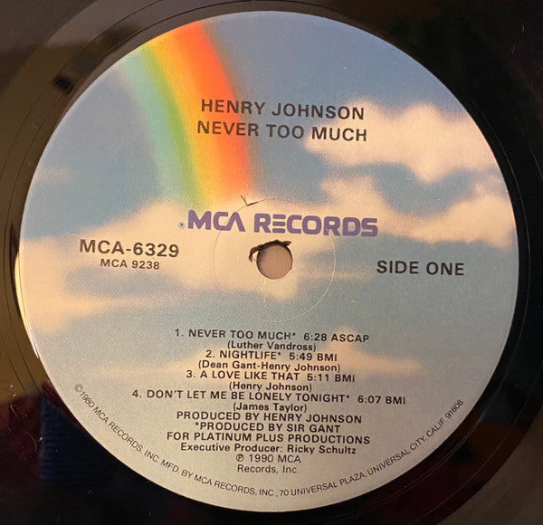 Henry Johnson - Never Too Much - LP