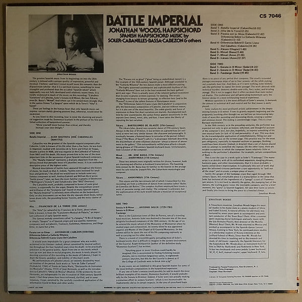 Jonathan Woods - Battle Imperial - LP