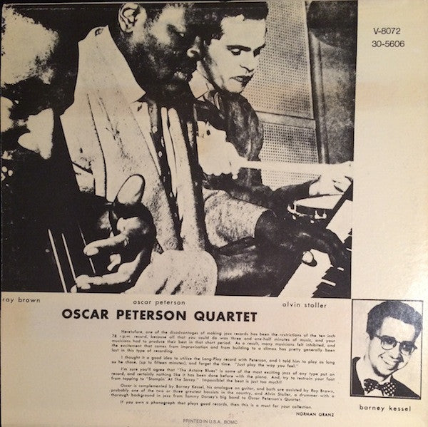 Oscar Peterson Quartet* - Oscar Peterson Quartet #1 - LP